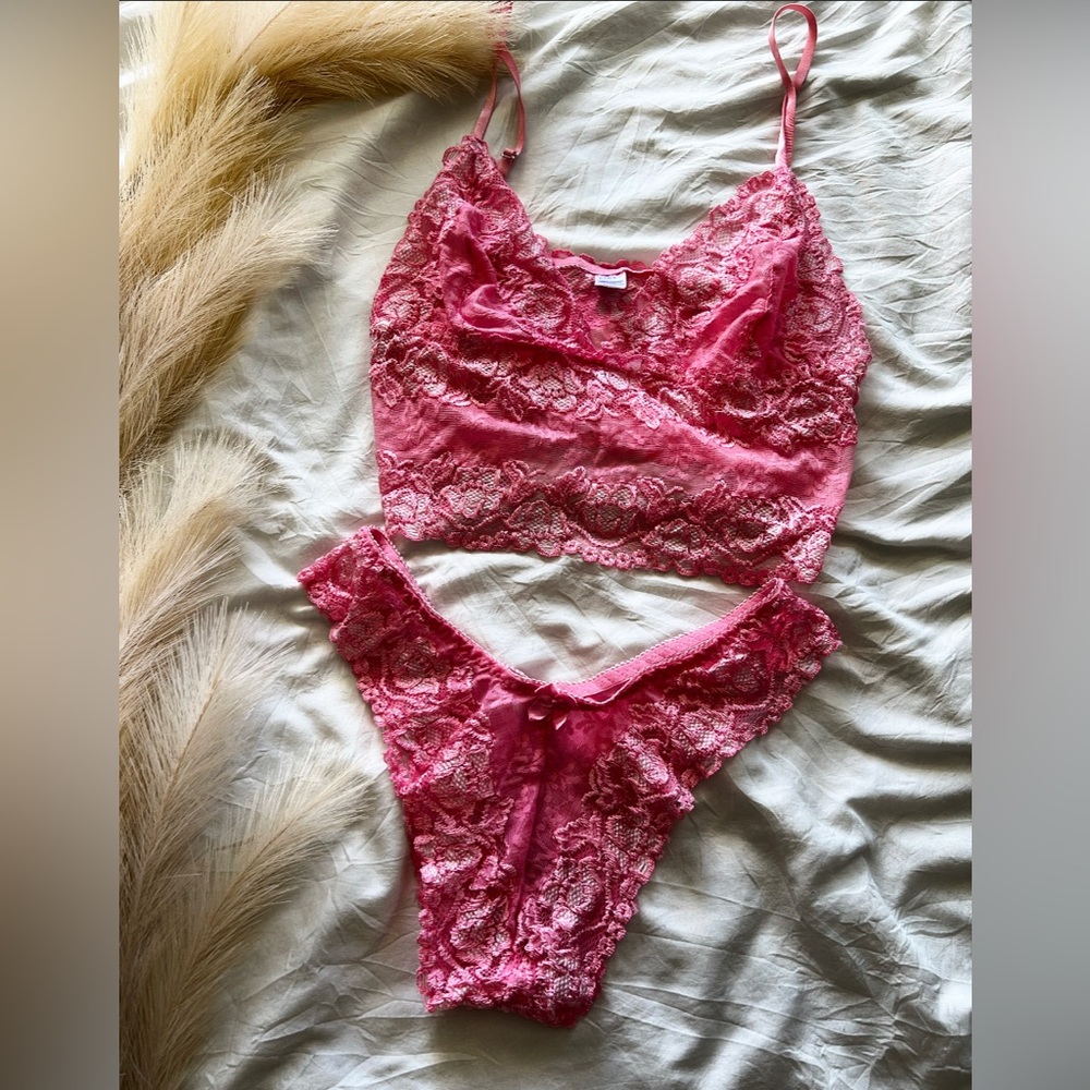 🏷️ Pink Lace Set - Picture 2 of 2